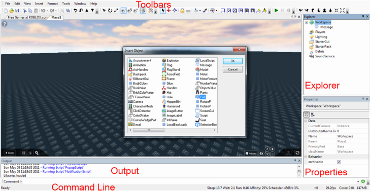 Creating Roblox Objects, Roblox Lua Wiki